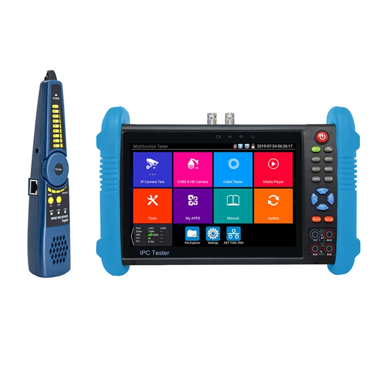 

CCTV Camera Tester 7 inch IP+Analog AHD TVI CVI HDMI Input/output Security Camera Test Touch Screen CCTV Video Protection Tester