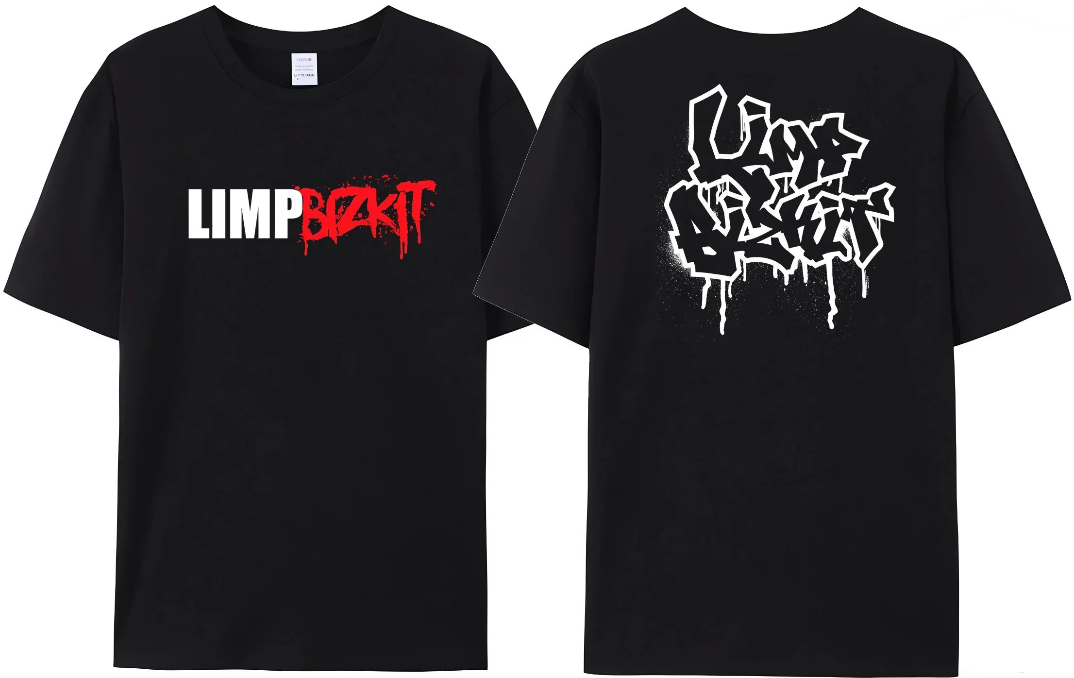Мужская летняя модная футболка limp bizkit с 3 долларами 100% хлопок популярные модные