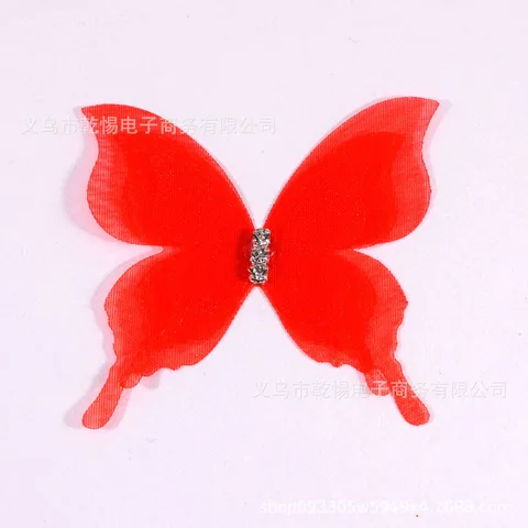 Набор аппликаций бабочек из органзы 10 шт.