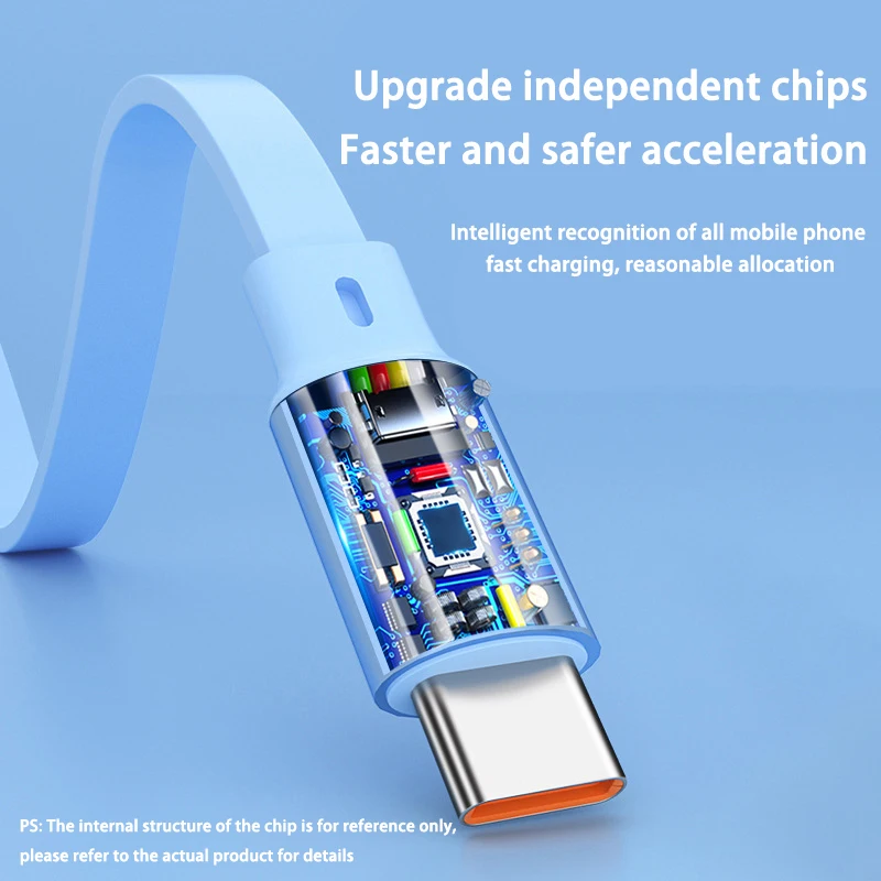 3-в-1 Выдвижной USB-кабель 6A 100 Вт для iPhone 14 13 12 Pro Max USB к 8 pin/Type C/Micro Быстрая зарядка Kable