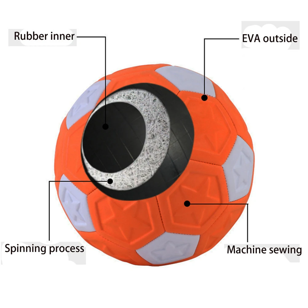 Футбольный Мяч Curve Swerve Спортивный Высокой Видимости Резиновые Футбольные Мячи
