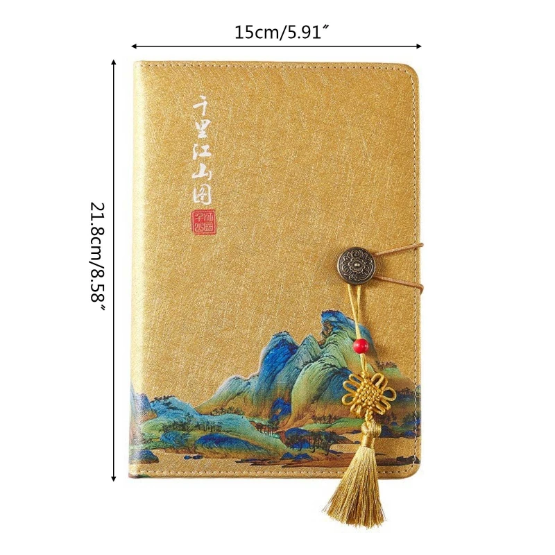 

Vintage Art Diary Notebook Ink-proof Planner Journal Notepad A5 Size 100 Sheets Thick Paper for School Office Supplies