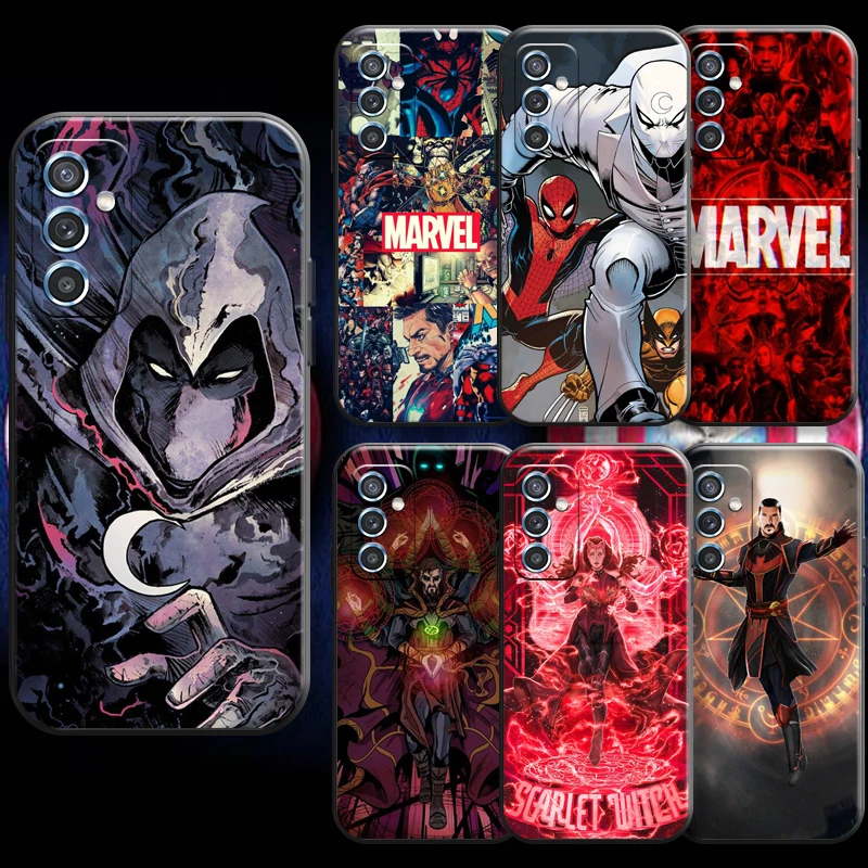 

Marvel Logo Black White Comics For Huawei P20 P30 Lite Pro Phone Case Protect Coque Back Silicone Cover Funda Liquid Silicon