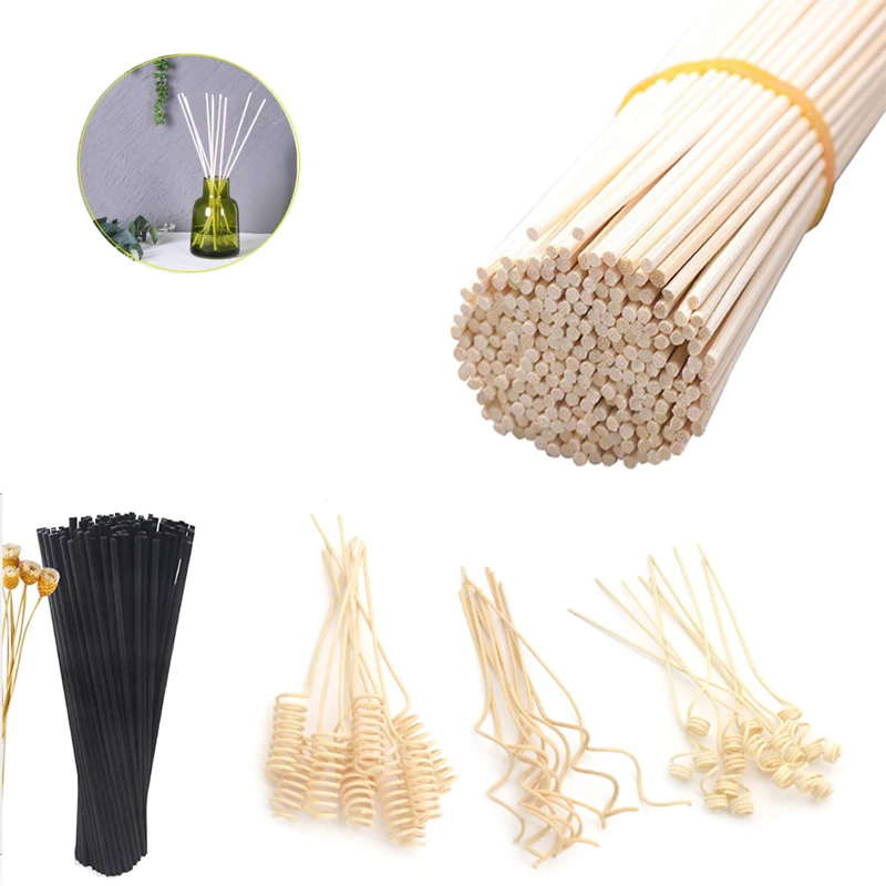 

5-100pcs 100-300mm Reed Diffuser Replacement Stick DIY Handmade Home Decor Extra Thick Rattan Reed Oil Diffuser Refill Sticks