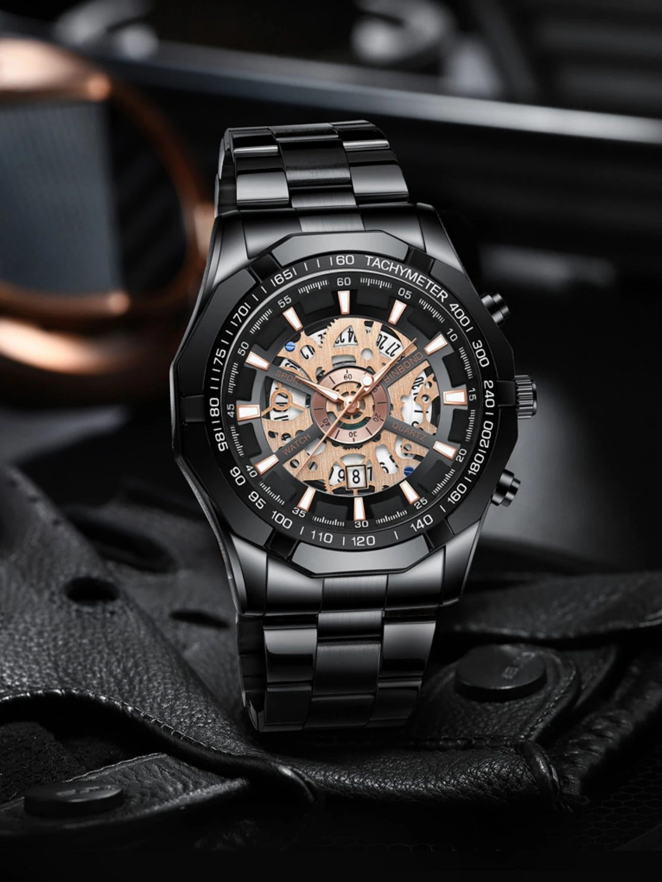 Часы наручные мужские автоматические роскошные брендовые водонепроницаемые