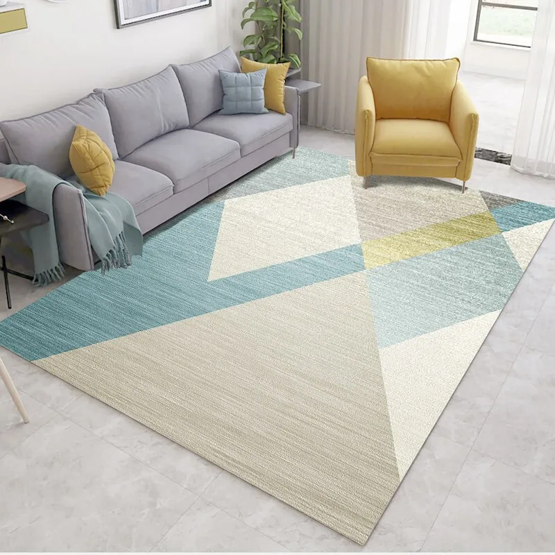 

Modern Simple Geometric Living Room Coffee Table Mat Decorate Home Bedroom Carpet 3d Printing Room Decoration Teenager Soft Rugs
