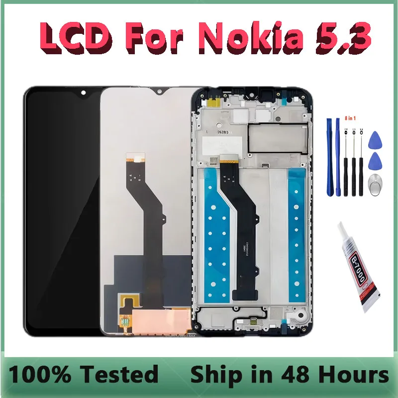 6 55-дюймовый ЖК-дисплей для Nokia 5 3 сменный сенсорный экран TA-1234 TA-1227 TA-1229 Nokia5.3