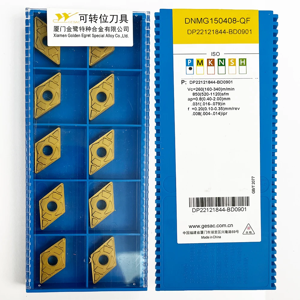 HUAZHICHUN DNMG150408-QF GP1115 Carbide Insert Lathe Cutter Tool