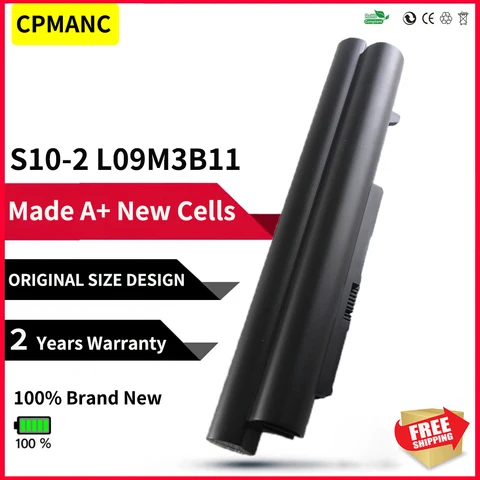 Аккумулятор для ноутбука CPMANC 6 ячеек для Lenovo IdeaPad S10-2 S10-2c L09C3B11 L09C3B12 L09C6Y11 55Y2098 55Y9382 L09C6Y12