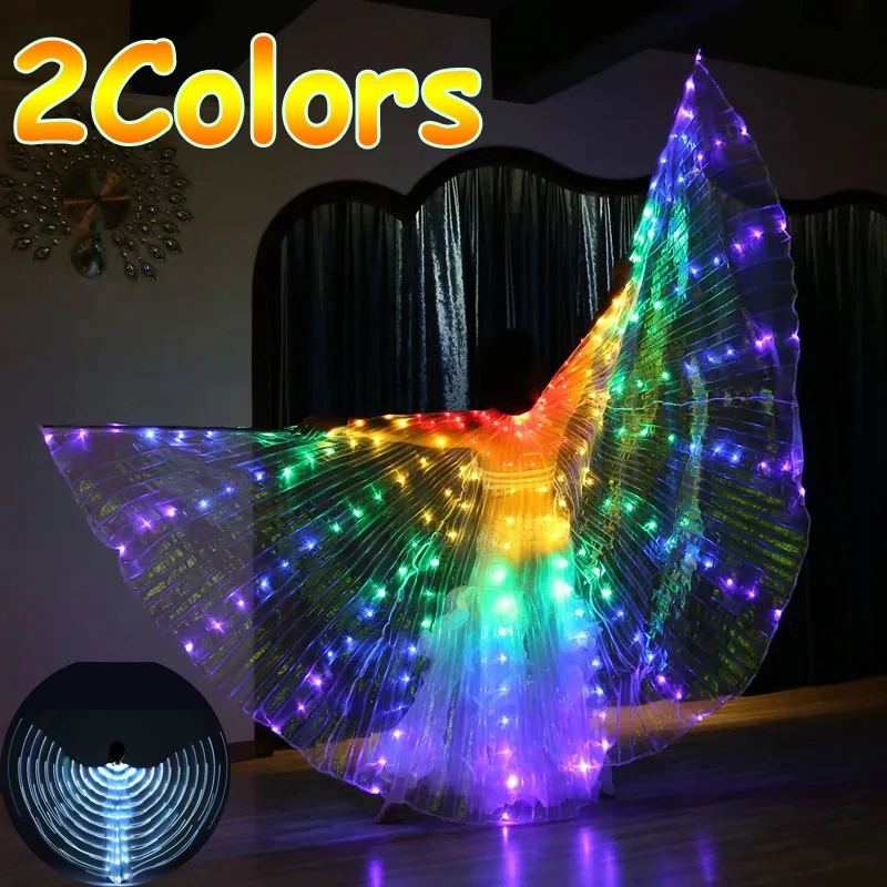 Светодиодная одежда для танцев Tron материал крыльев полиэстер детей костюм