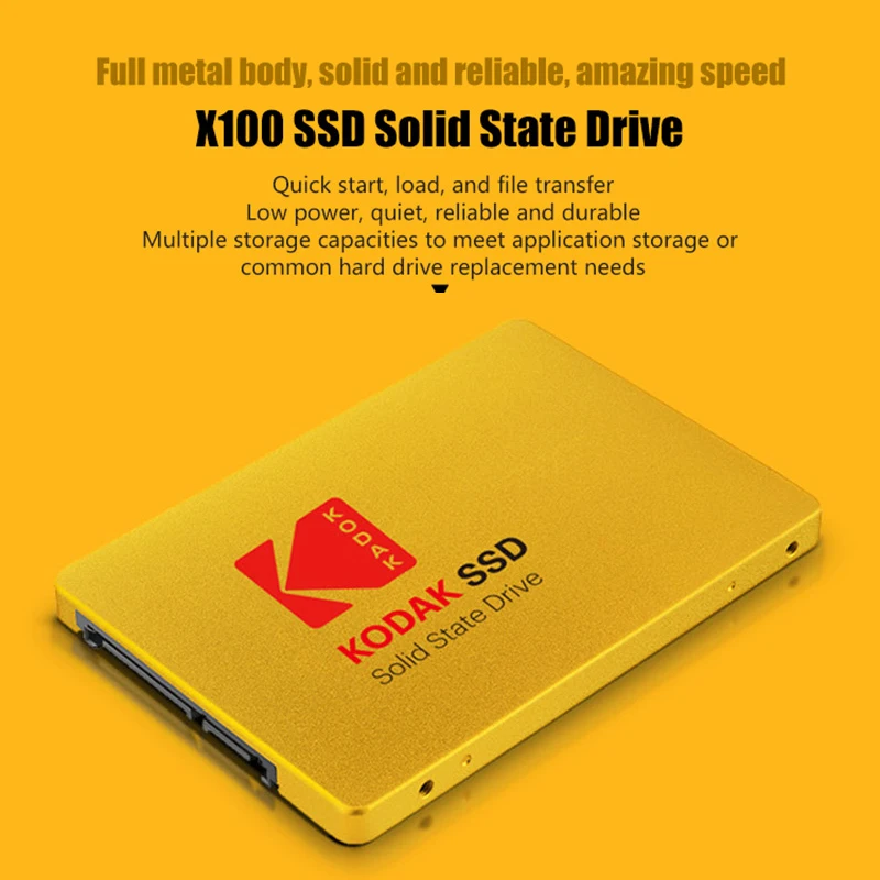 kodak x100 2 5 inch sata3 120gb ssd disk hdd sata iii ssd 480gb metal internal solid state hard drive for laptop computer free global shipping