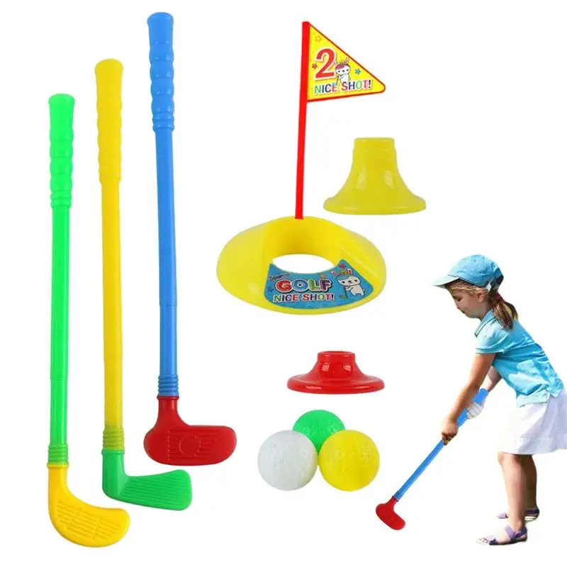 

Children's Golf Toys Baby Toddler Golf Clubs Set ABS Kids Golf Clubs Sports Retractable Educational Learning Toys For Little