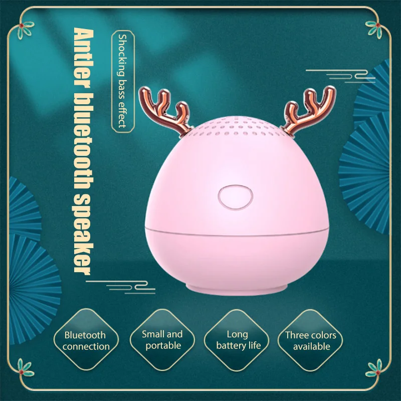 Беспроводной Bluetooth-динамик с изображением оленя диагональ дюйма | Электроника