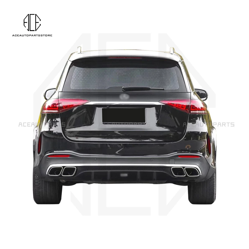 Для Mercedes Benz GLE W167 Обновление до AMG GLE63 Стиль Передний бампер средняя решетка Задний