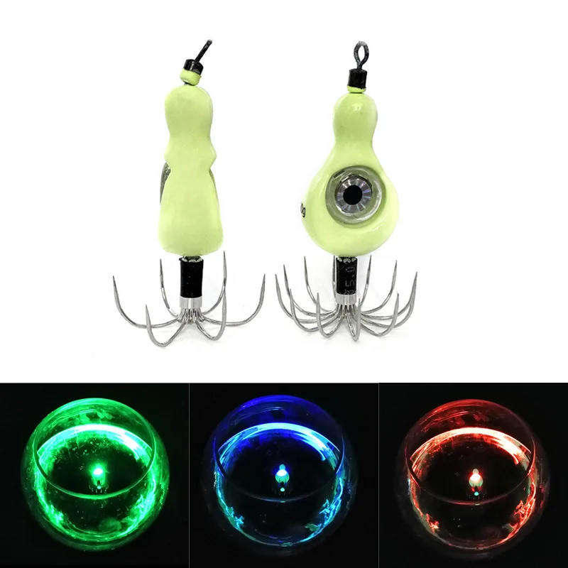 

Flash Lamp Luminous Squid Hook Without Barb Attracting Fish Lure Light Boat fishing Sea Fishing Eight Claw Hook Umbrella Hook