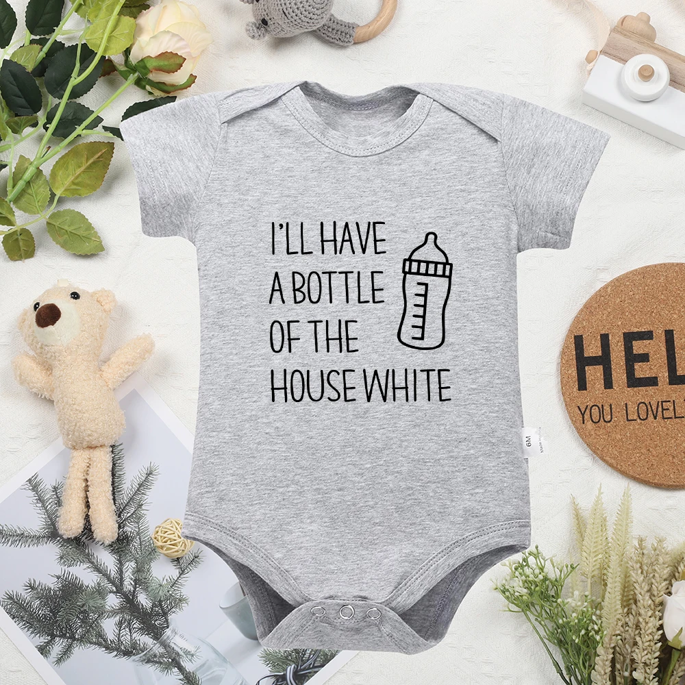 

У меня будет бутылочка дома, одежда для маленьких девочек, забавные боди для новорожденных мальчиков, высококачественный уютный хлопковый комбинезон для младенцев