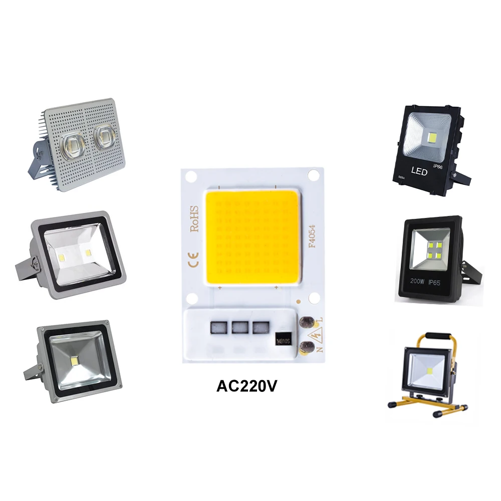 

LED COB chip F4054 10\20\30W AC220V COB module LED beads integrated chip outdoor spotlight DIY lighting smart IC without driver