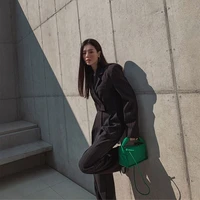 new brand green pu women handlebags cloud bags dumpling leisure armpit bag shopping shoulder bags handbag female