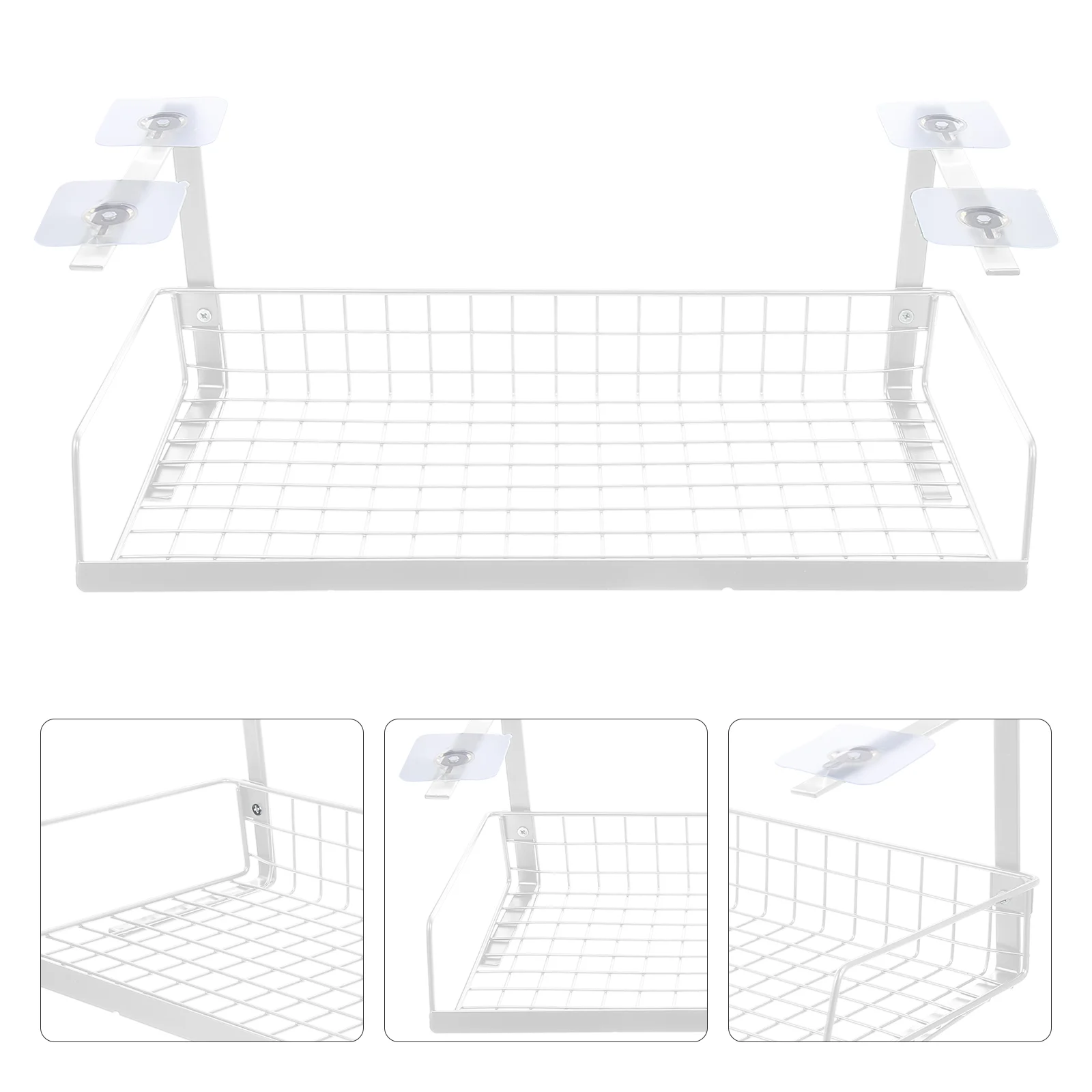 

Table Cable Management Rack Holder Desk Organizer Shelf Wire Socket Bracket Wrought Iron Metal Tray Makeup