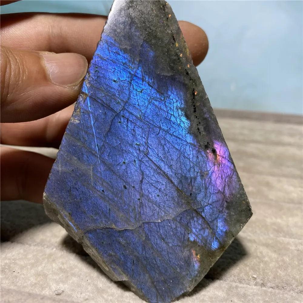 

Природные камни Purpl, лабрадорит, синие кристаллы, энергия медитации, Wicca Wichcraft, минеральное украшение для дома, комнаты, сада