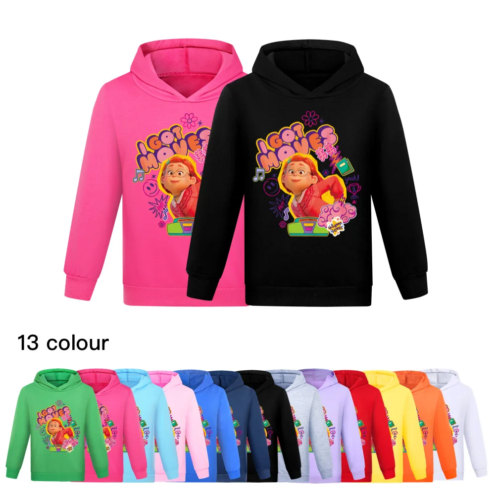 

2022 Disney Spring and Autumn New Movie Turning Red Hoodie Girls Boys Cotton Print Sweatshirt Baby Toddler Top Cartoon Jacket