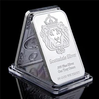 scottsdale silver 999 fine silver one troy ounce 1 bars bullion in god we trust coin with display case coins