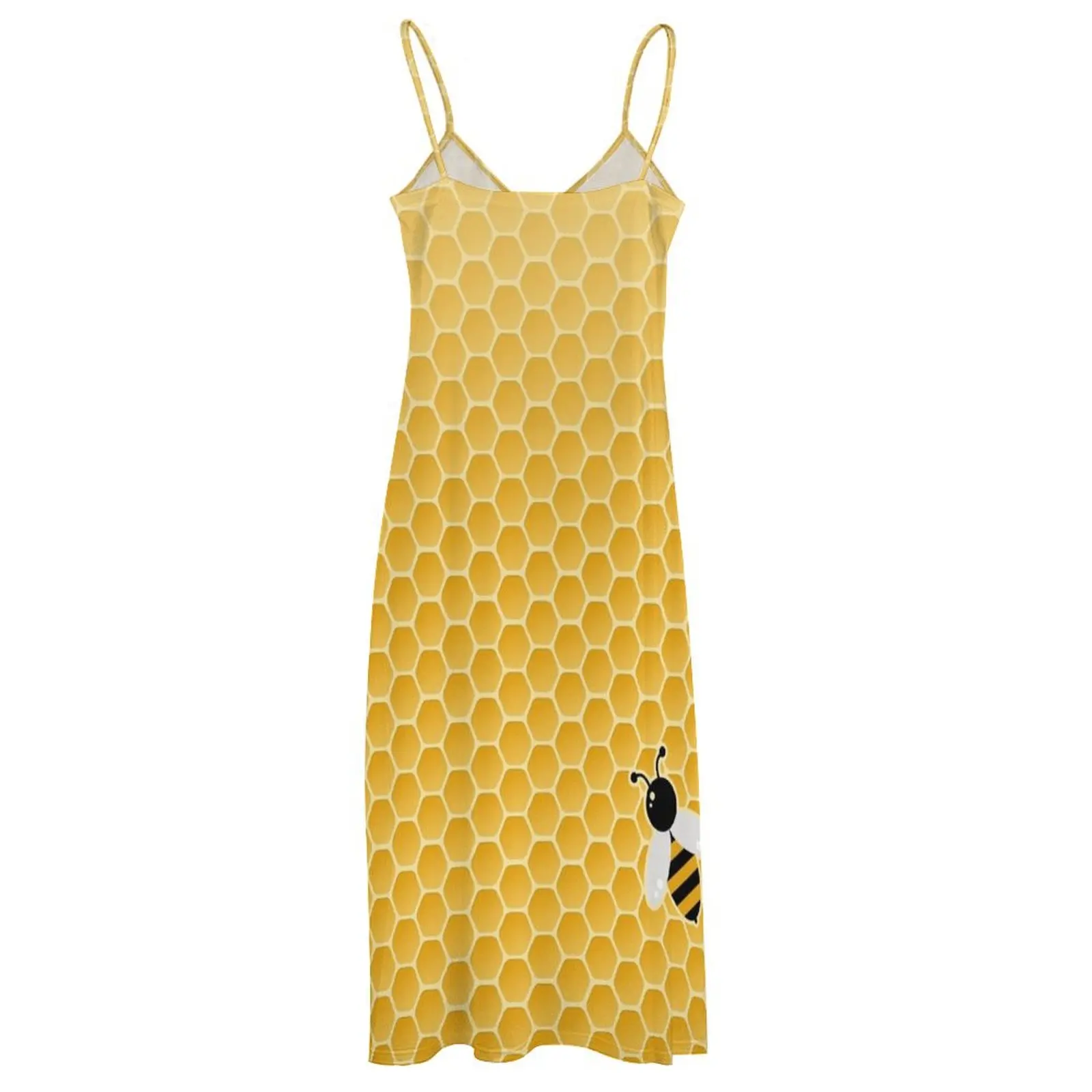 Bee-autiful Sleeveless Long Dress summer dresses Casual elegant party for women 2025