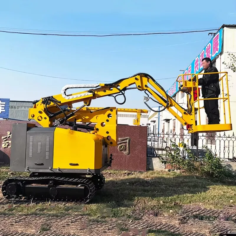 Фото Самоходные телескопические подъемники с кривошипным механизмом и увеличенным радиусом действия, полностью автоматические подъемные платформы для высотных работ №4