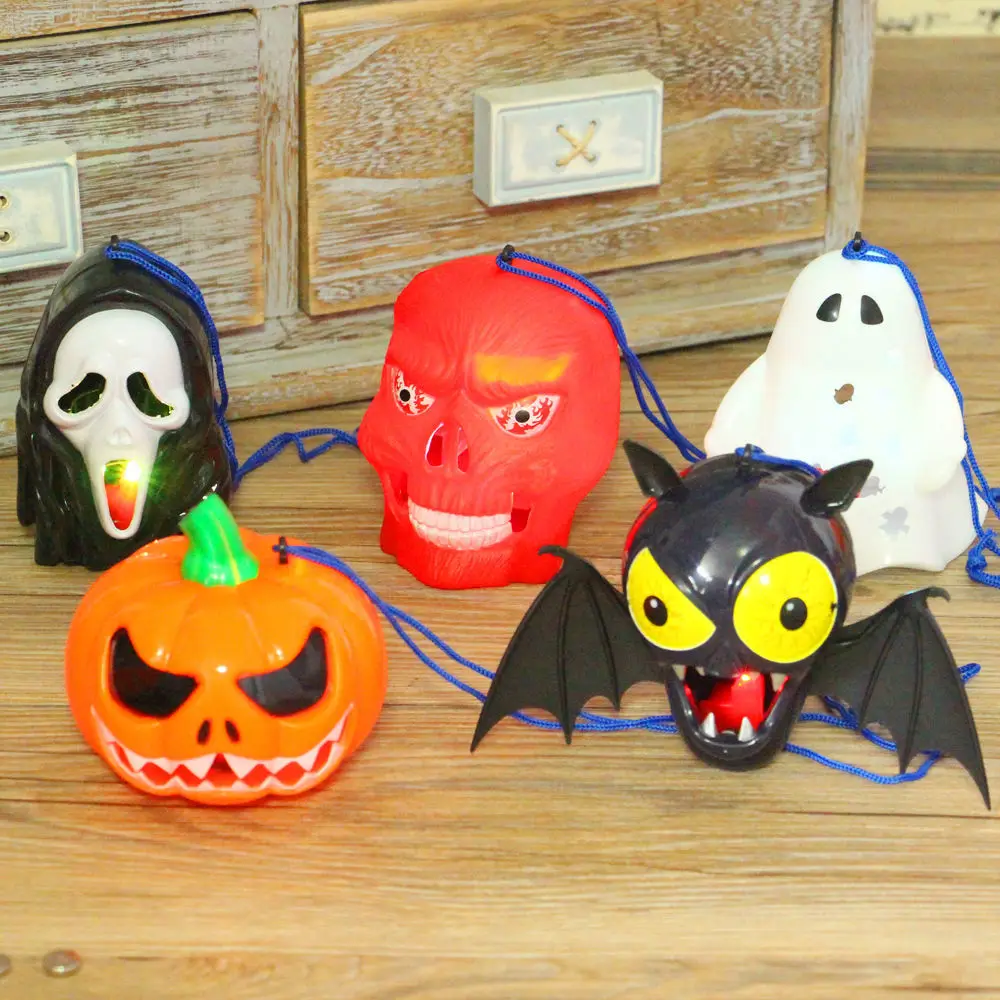 

Halloween Pumpkin Lantern Haunted House Bar Decoration Props Lanterns Skeleton Ghost Demon Night Lights Holiday Atmosphere Gifts