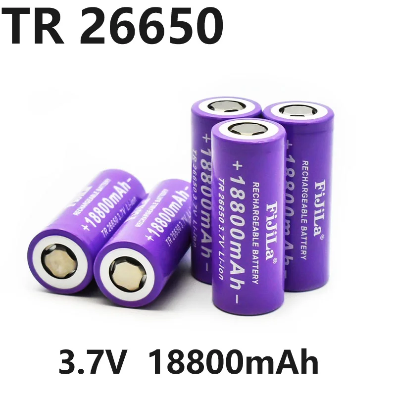 

Air Express TR 26650 3.7V 18800mAh Lithium-ion Rechargeable Battery with 50A Discharge. for: DIY Batteries, Small Fans,Etc