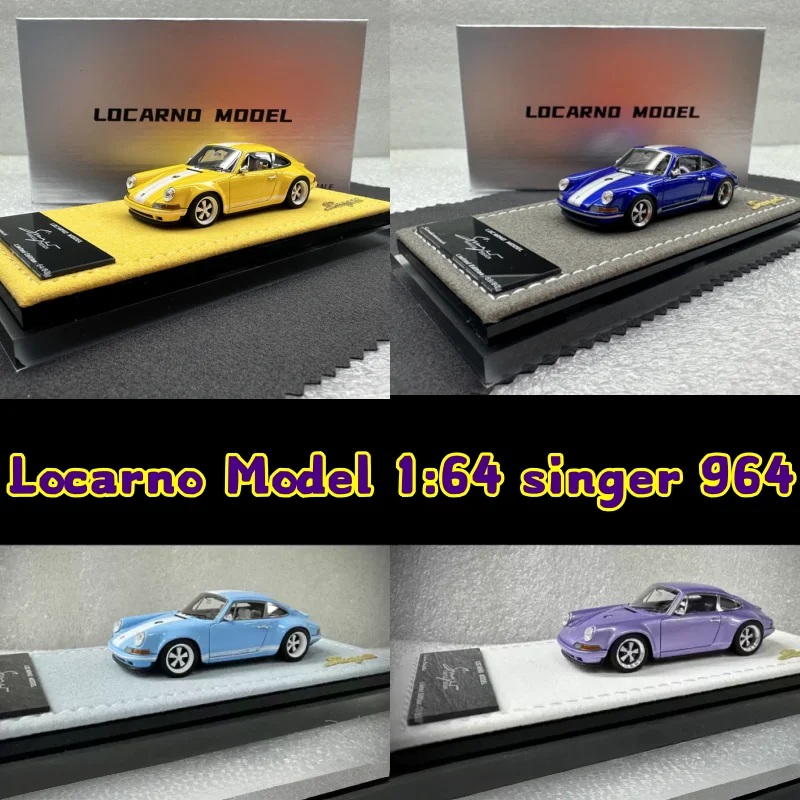 Фото В наличии: Новинка! Коллекционная модель автомобиля LM 1:64 911 Singer 964 из смолы, миниатюрная реплика, декоративный предмет для взрослых, игрушка для мальчиков, подарок для детей. №3