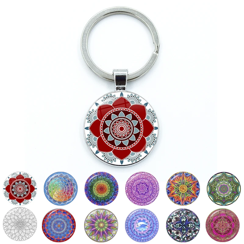 Новый брелок с цветком жизни Мандала классический Budddhist сакральной геометрией