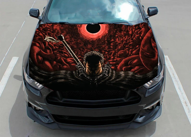 

Berserk Guts Anime Car Hood Decals Vinyl Stickers Graphic Decals Truck Decals Truck Graphics Hood Decals Custom Any Car DIY