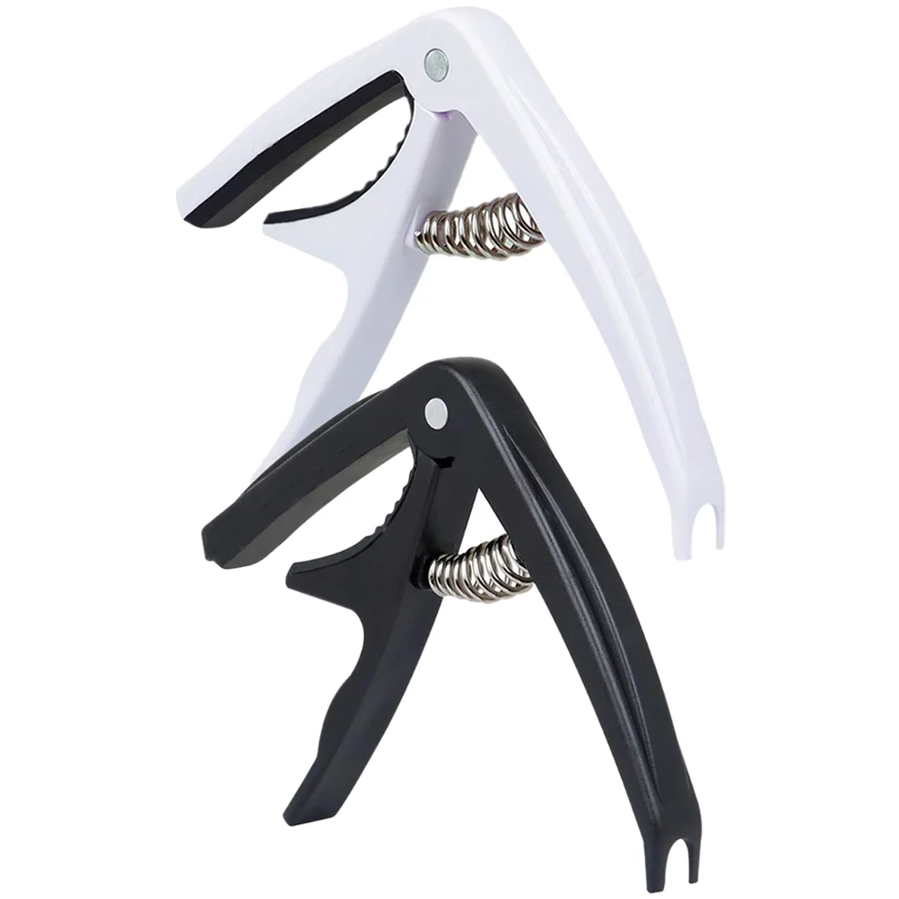 

2 Pcs Guitar Part Electronics Kit Electric Capo Ukulele Acoustic Accessories Suite Clip