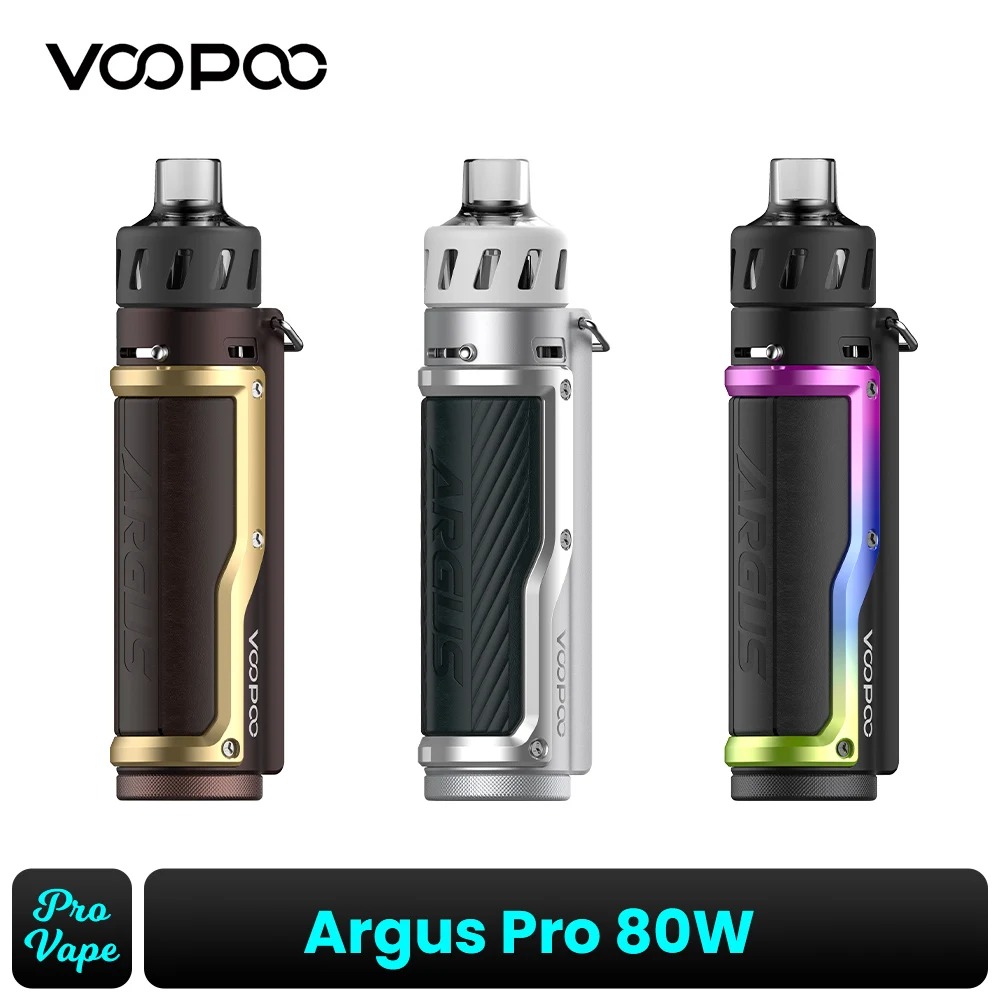 

VOOPOO Argus Pro 80W Pod Mod Kit 4.5ml PnP Pod Cartridge 3000mAh Built-In Battery GENE.TT Chip Vape Kit E-Cigarette Vaporizer