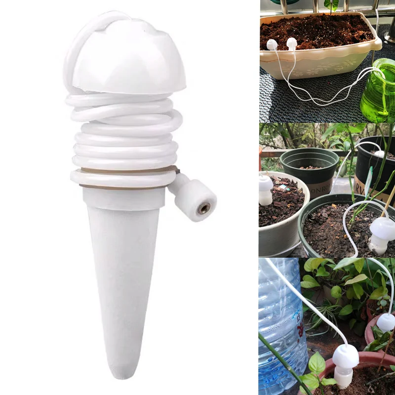 

6Pcs DIY Automatic Watering System Moving Plant Potted Waterer Bottles Water Drip Watering Device Plant Flower Irrigation System