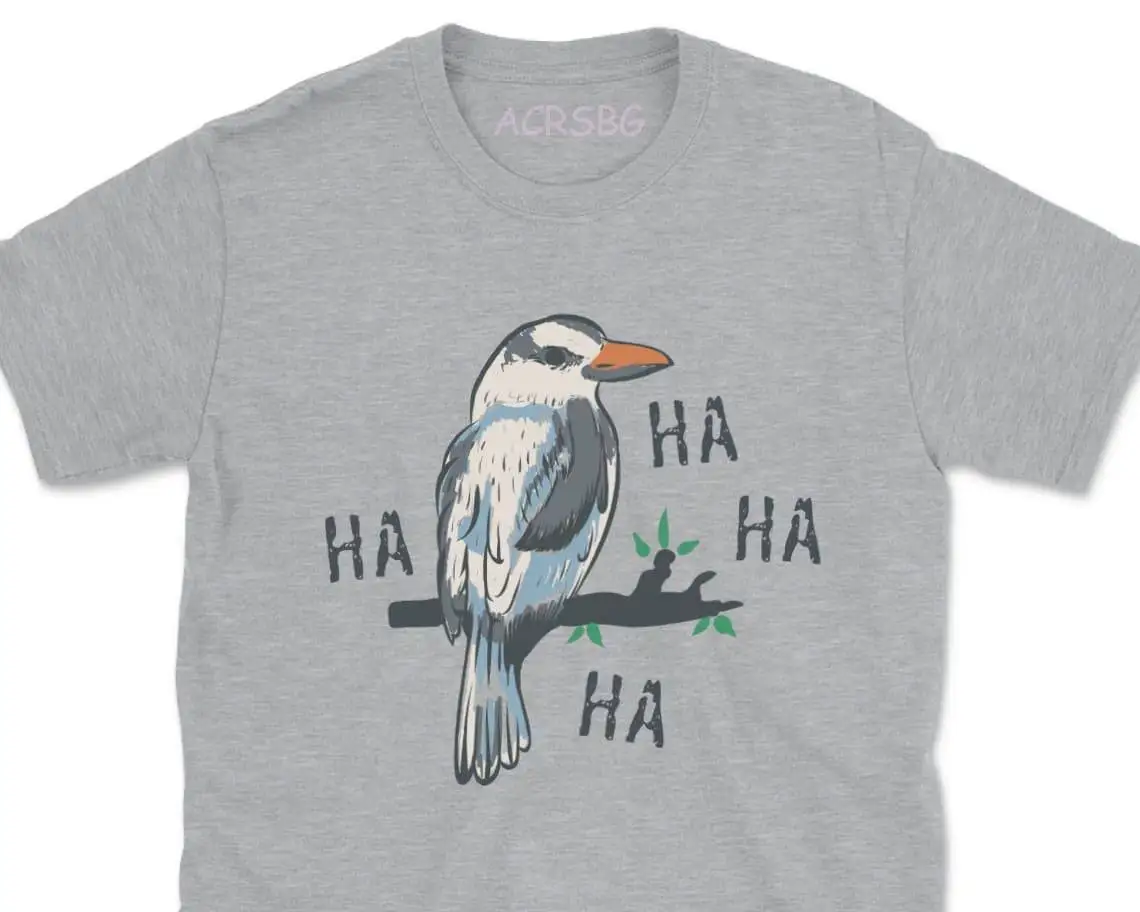 

HA Bird Parrot Let' Get T Shirts Feeling Festive Letters Print Tee Shirts For Women And Men Round Neck Casual Plus Szie