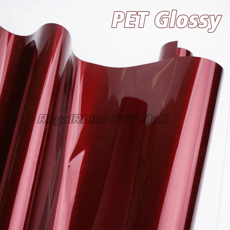 ПЭТ глянцевый дракон кровь красный металлик виниловая пленка рулон