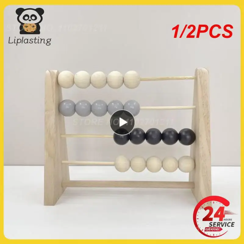 

Деревянная рамка для подсчета Абака Монтессори, 1/2 шт., Ранняя математика, Шкафчики для детей дошкольного возраста