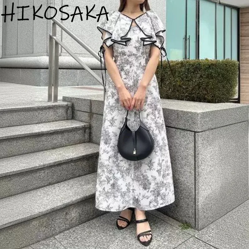 Женское приталенное платье с оборками ТРАПЕЦИЕВИДНОЕ ПЛАТЬЕ средней длины