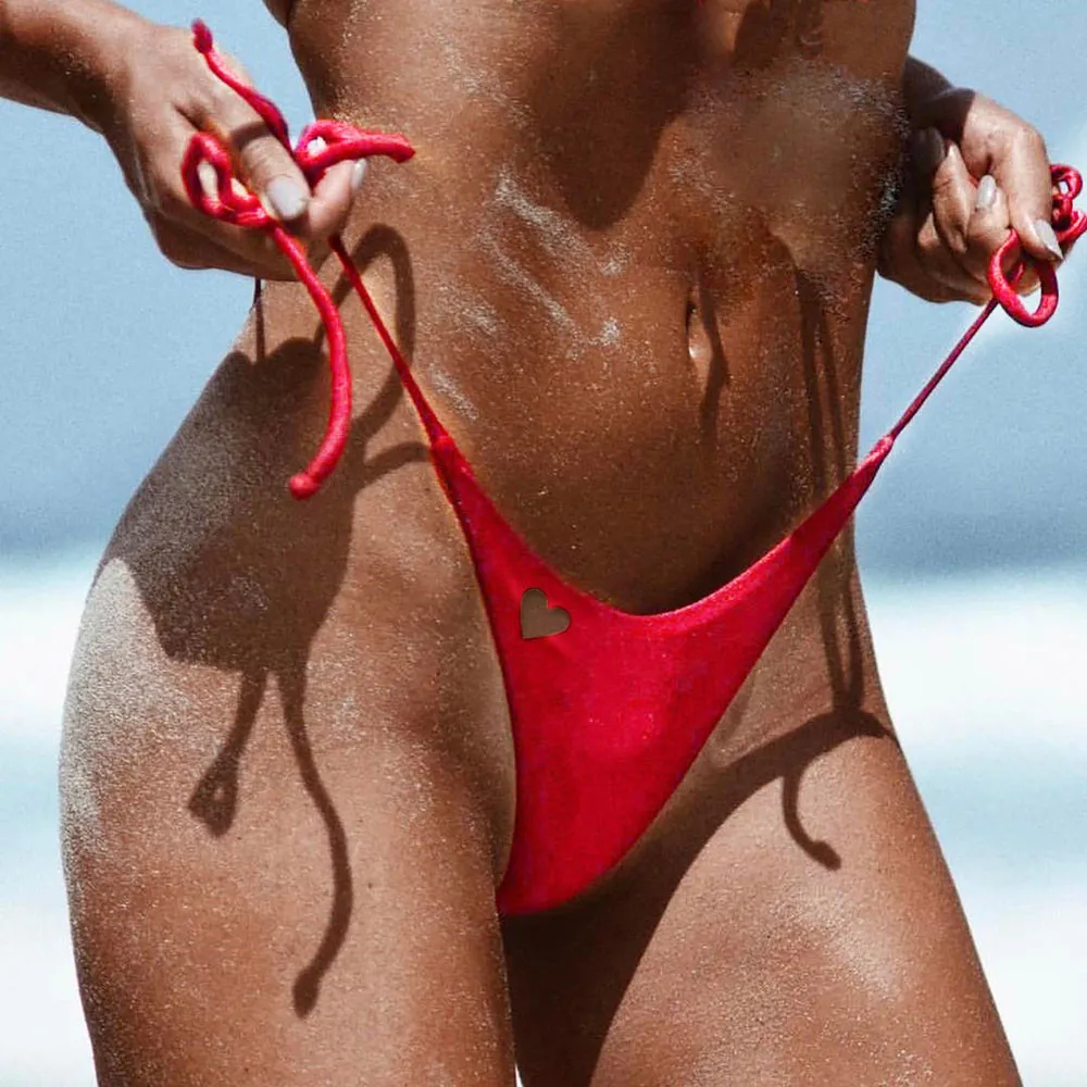 Сексуальный женский бандажный купальник трусы Бразильский купальный костюм