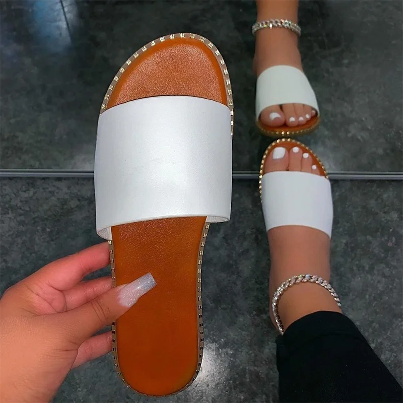

Flat Bottomed Flip Flops Women's Summer Fashion Flip Flop Flat Slippers for Women 2022 New Beach Slippers Woman Slippers