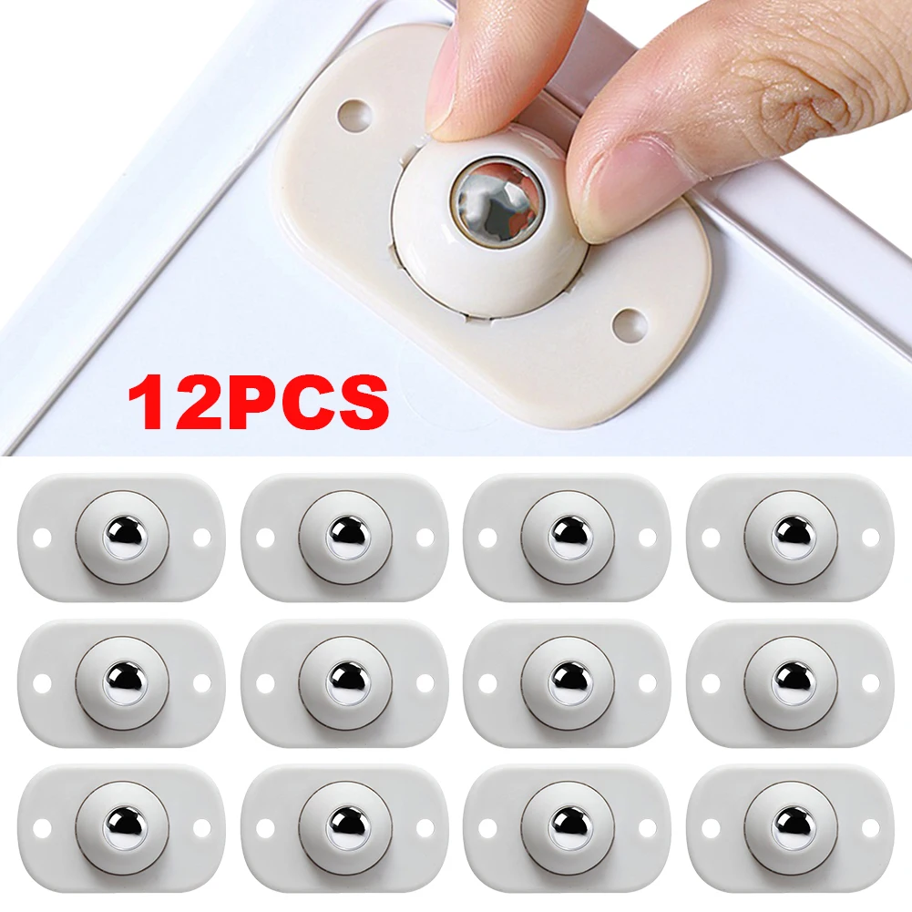 12 шт. колёса для мебели с поворотом на 360 градусов | AliExpress