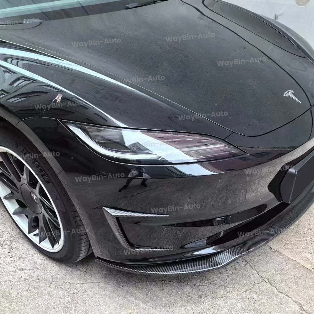 Для Tesla Model 3 Highland 2024 FDC Sport Protezione Maisonore Trim Spoiler ABS Nero Kit corpo in carbonio Автоаксессуары