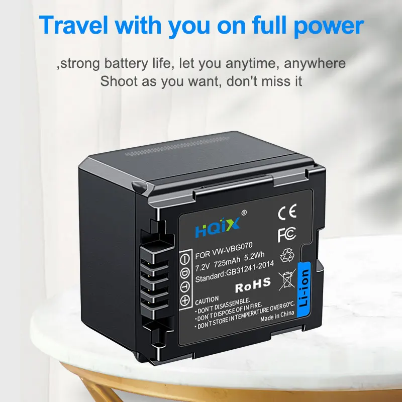 Зарядное устройство для Panasonic HDC-TM300 TM700 TM10 TM20 TM600 SX5 PV-GS80 GS85 GS320 GS83 GS90 GS583