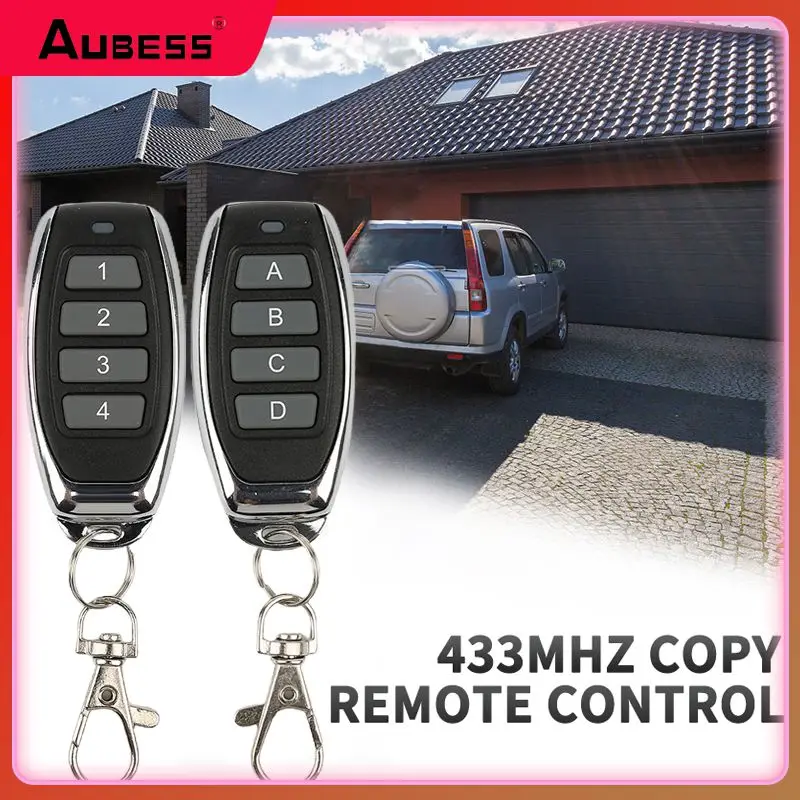 

4 Channe Learning Code Cloning Duplicator Key Universal Remote Control For Garage Door Smart Home Fob Distance Clone Fixed 9v