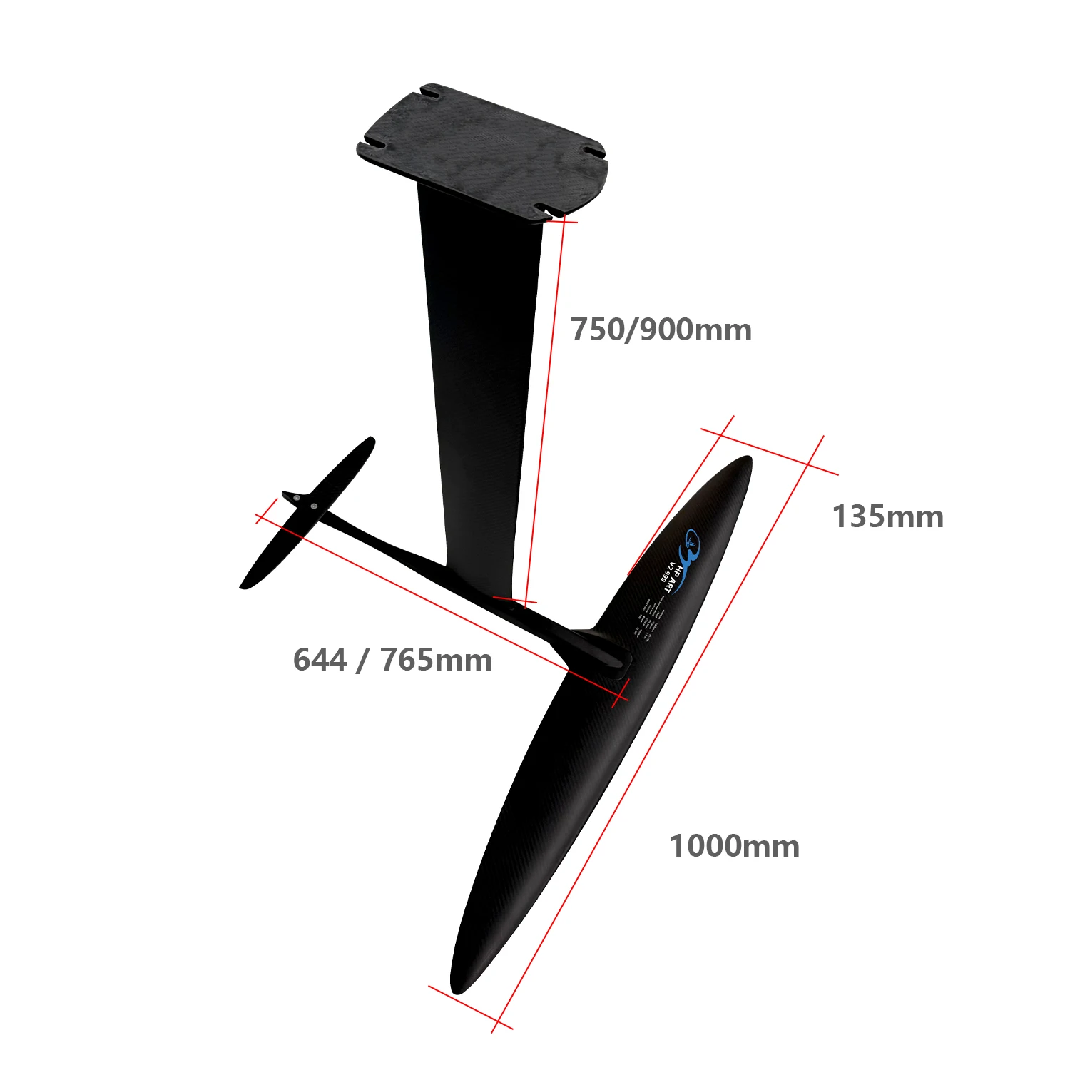 GY ART V2 999 Высокопроизводительная карбоновая мачта для SUP Paddle Pumping Board Кайт Wing
