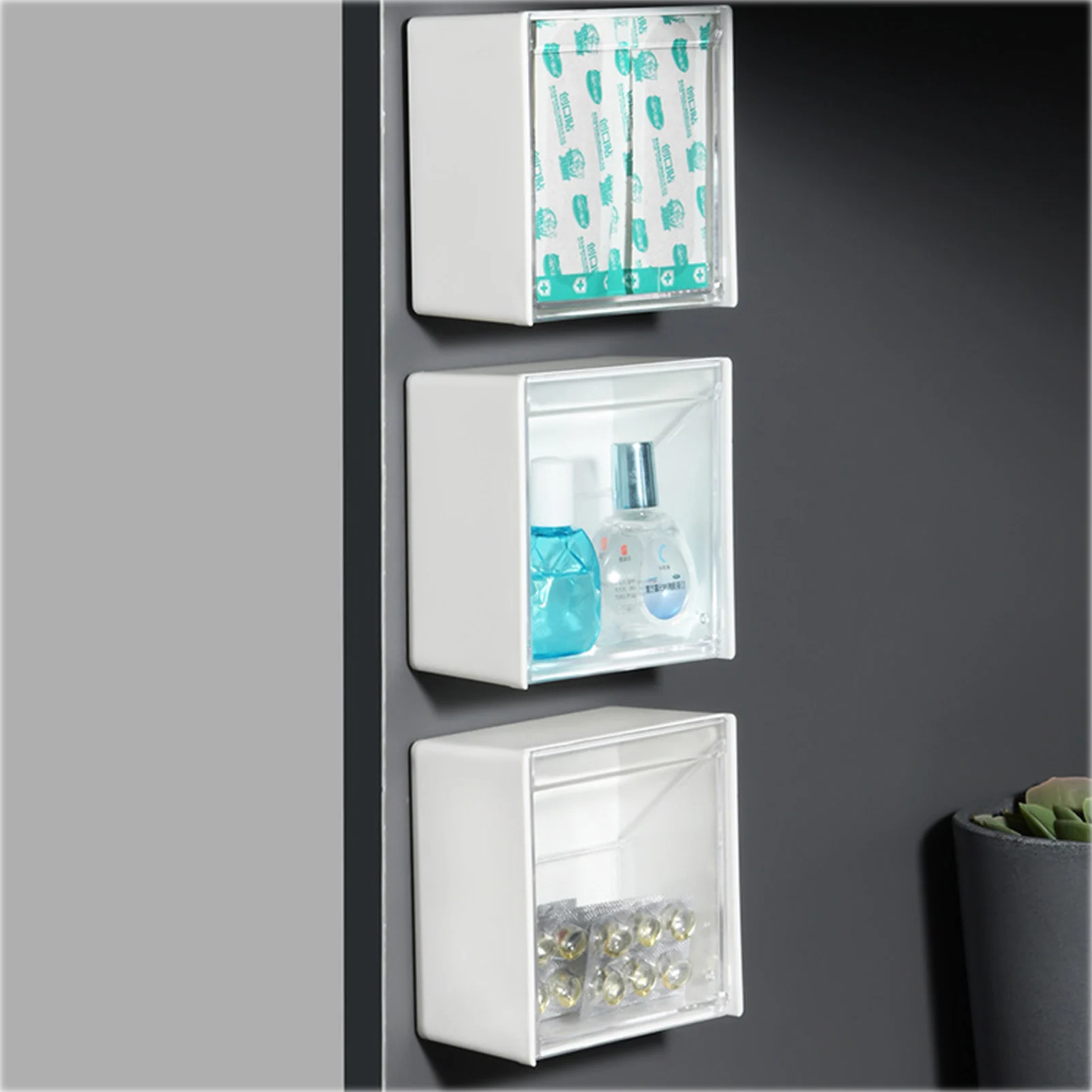 

Wall-Mounted Clamshell Storage Box Wall Mount Clamshell Storage Box Bedroom Bathroom Holder And Storage Dispenser For Cotton