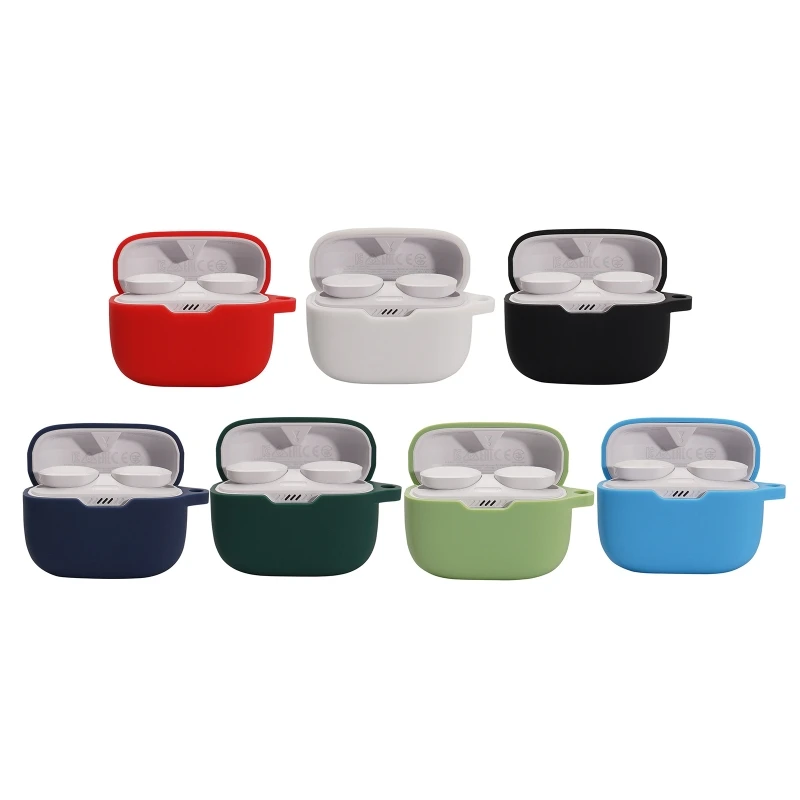 

Shock-Scratch Protective Silicone Earphone Case Compatible with T130NC TWS Earphone Precise Cutout Headphone Cover