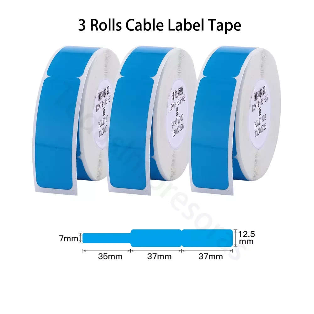 

Niimbot D11 D110 D101 Thermal Label Printer Industrial Cable Wire Paper 12.5mm Outdoor Anti-Oil Adhesive Sticker Paper Papel Tag